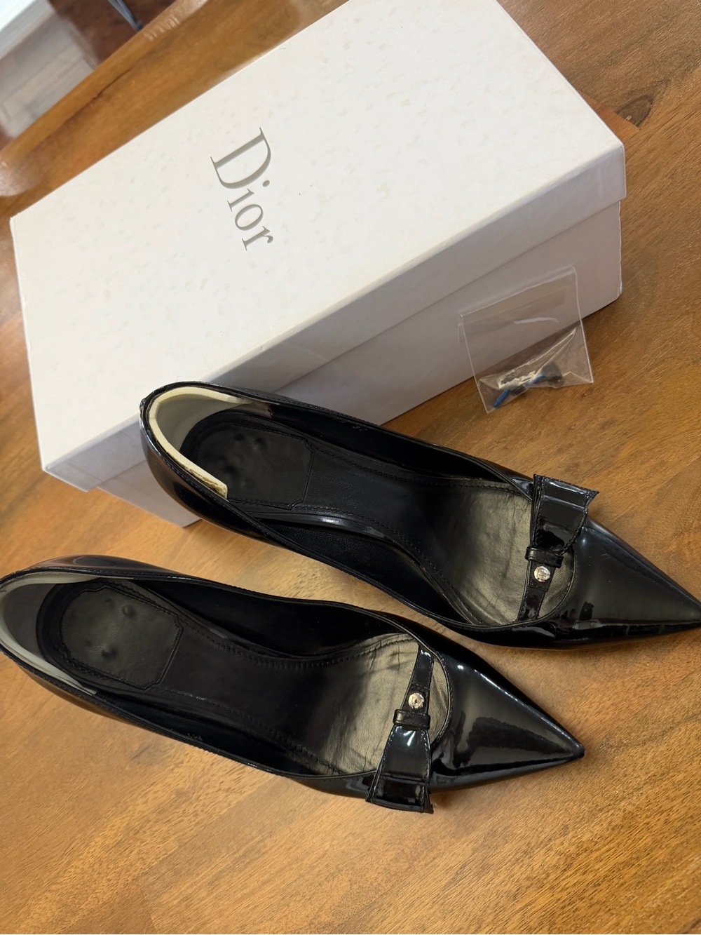 Dior City Pump 9cm 900 Noir  patent calfskin